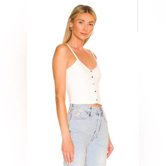 🤍REVOLVE X ALL THE WAYS Aria Snap Button Top in White, S - Picture 2 of 5